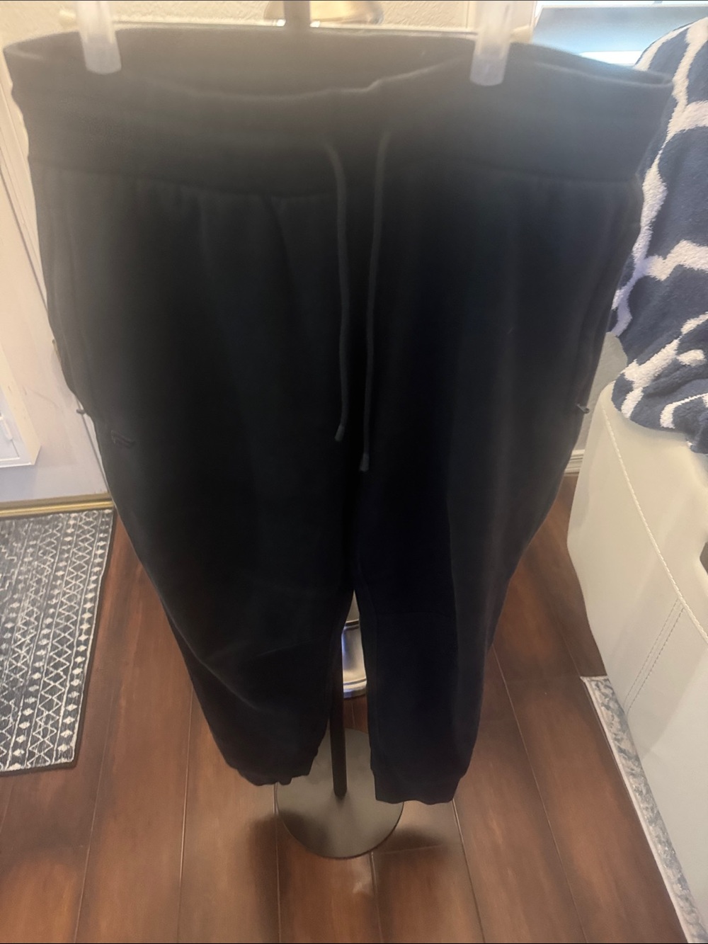 Men's Black Drawstring Jogger Sweatpants